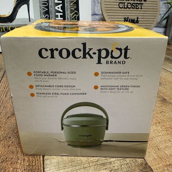 Crock-Pot Lunch Crock Food Warmer 20 oz  Green 
New in box - Picture 5 of 7
